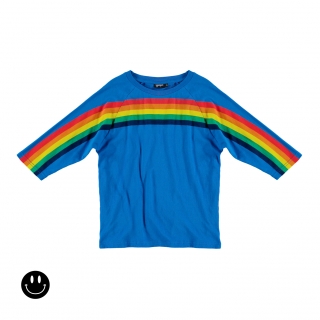 Rainbow Raglan Tee (primary blue)