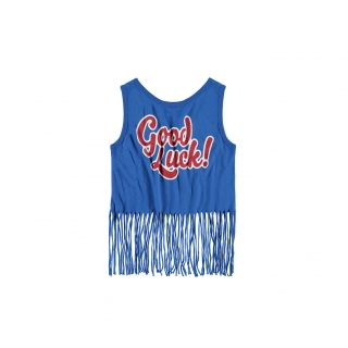 Fringed Top (primary blue)
