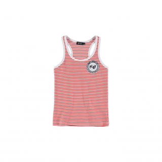 Striped Vest Tee (paprika)