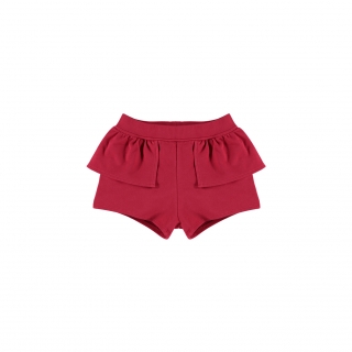 Waist Peplum Short (red)