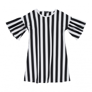 Ruffle Dress (striped)