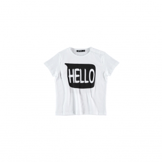 Hello Bye Baby Tee (white)