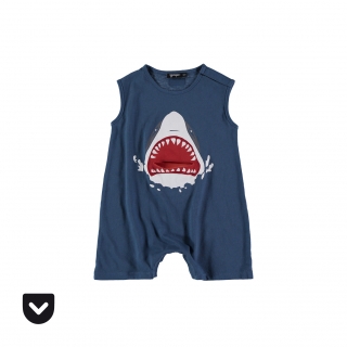 Shark Baby Overall (navy)