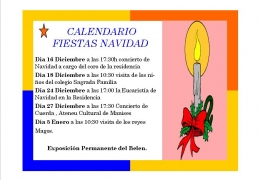 Calendario de actividades para estas Navidades