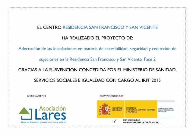 Entorno seguro gracias al IRPF 2015