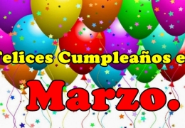 CUMPLEAÑOS MARZO
