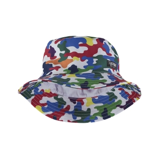 CAMO RAINBOW BUCKET HAT
