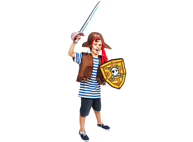 PACK PIRATA ESPADA Y ESCUDO