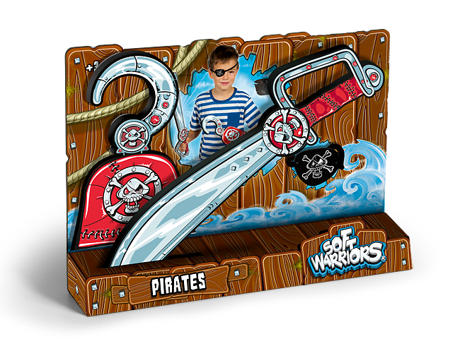 PACK PIRATA ESPADA, GÁRFIO Y PARCHE